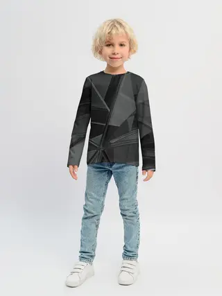 Детский лонгслив / Stone | Black