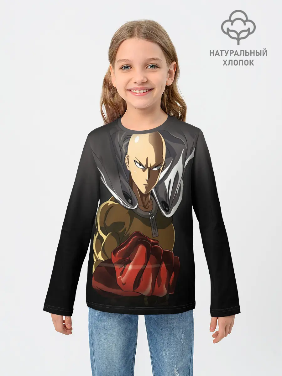 Детский лонгслив / ярость Сайтамы