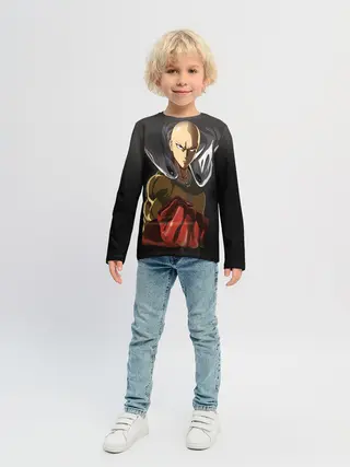 Детский лонгслив / ярость Сайтамы