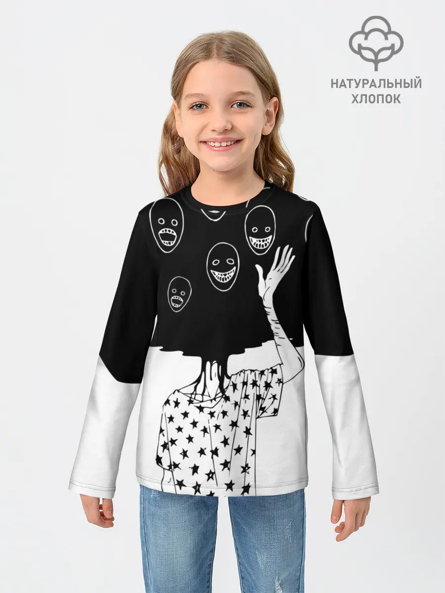 Детский лонгслив / Многоликий | Multi face