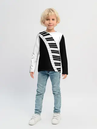 Детский лонгслив / Piano | Пианино