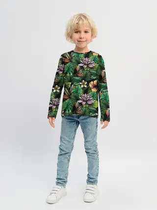 Детский лонгслив / Летние цветы