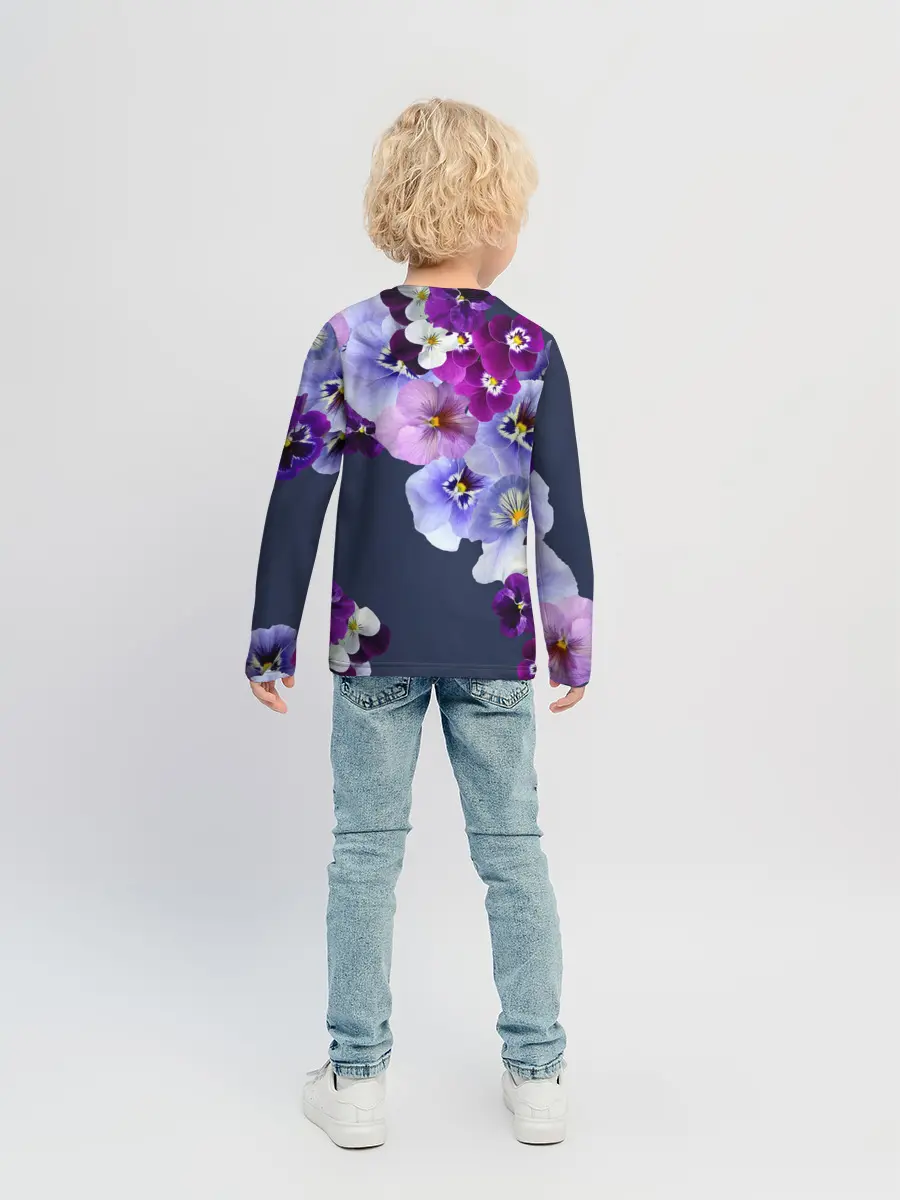 Детский лонгслив / Анютки