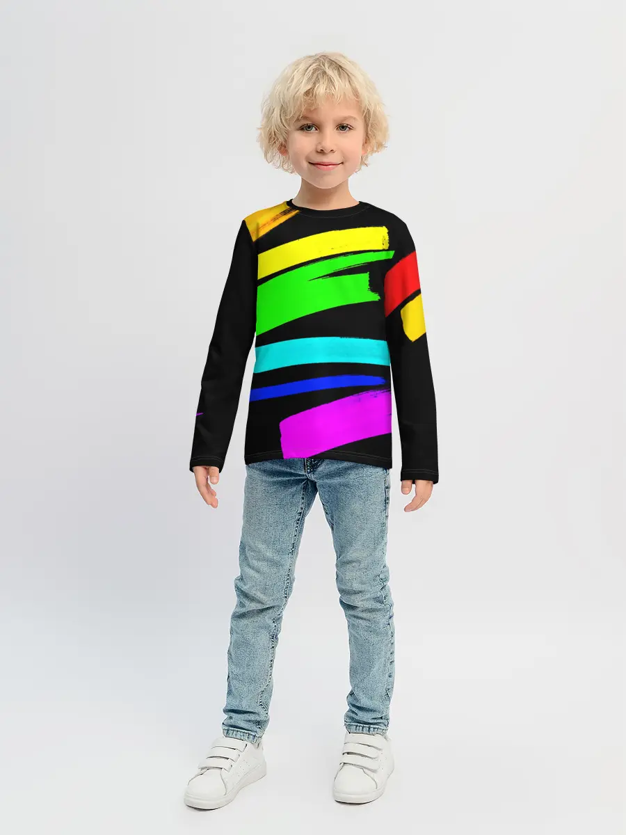 Детский лонгслив / НЕОНОВЫЕ КРАСКИ