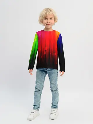 Детский лонгслив / АБСТРАКТНЫЕ КРАСКИ