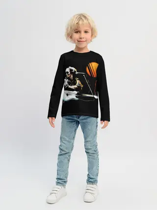 Детский лонгслив / Цой | Звезда по имени Cолнце