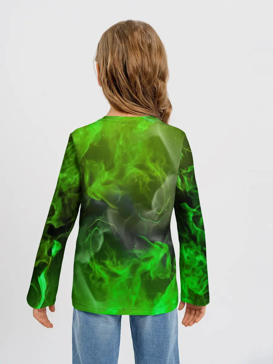 Детский лонгслив / ЗЕЛЁНЫЙ ОГОНЬ