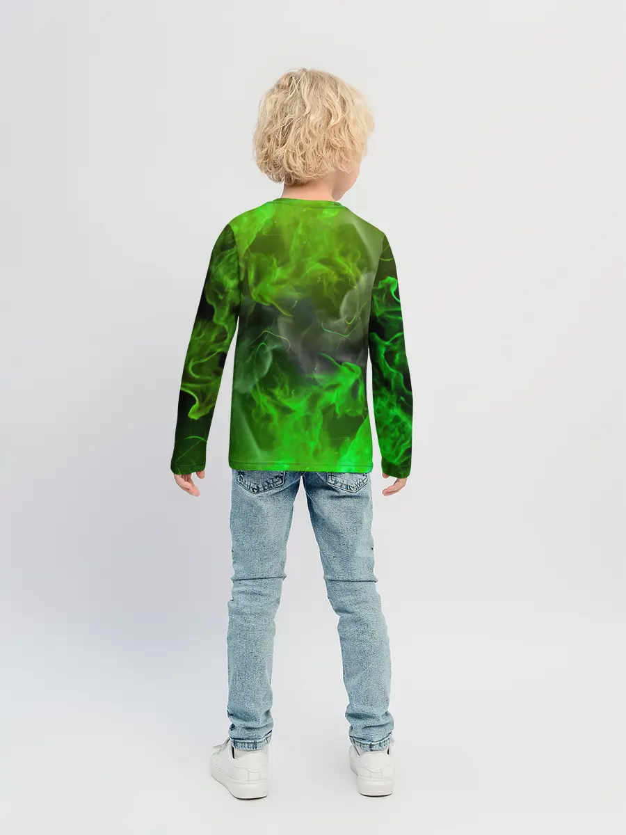 Детский лонгслив / ЗЕЛЁНЫЙ ОГОНЬ