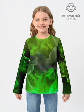 Детский лонгслив / ЗЕЛЁНЫЙ ОГОНЬ
