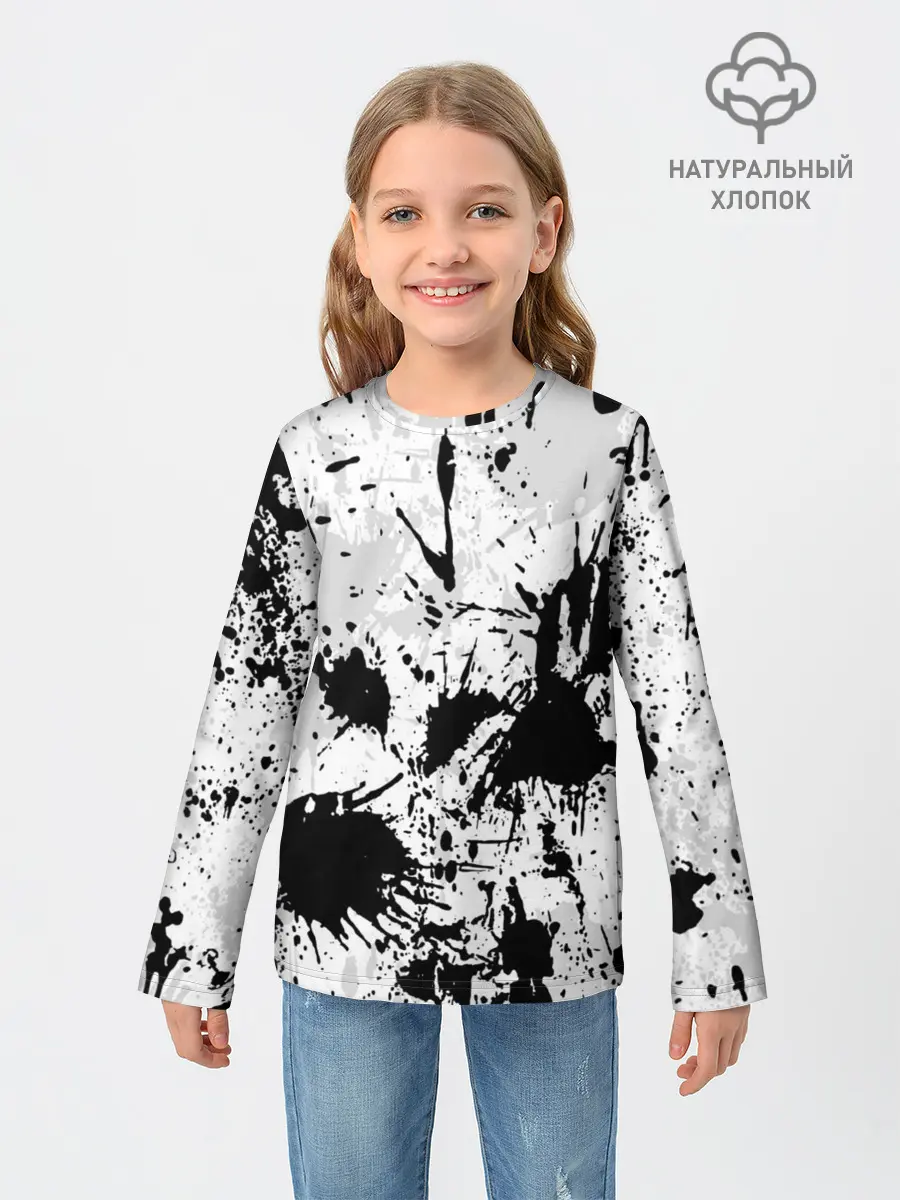 Детский лонгслив / БРЫЗГИ КРАСОК