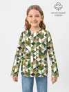 Детский лонгслив / Хипстерские треугольники
