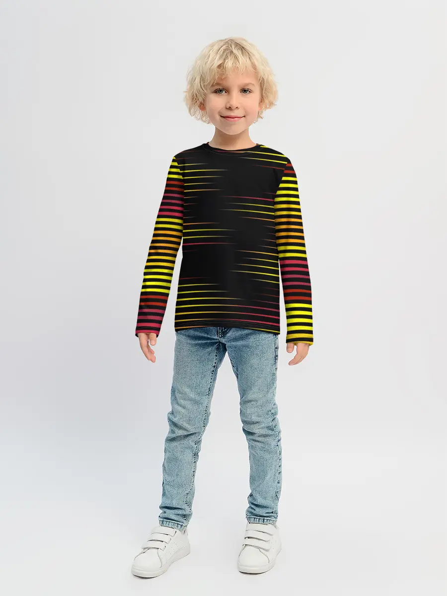 Детский лонгслив / HORIZONTAL GEOMETRY