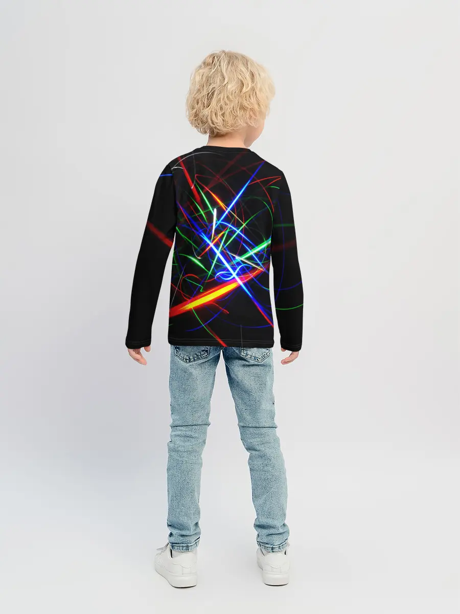 Детский лонгслив / ФРАКТАЛЬНЫЕ ИСКРЫ
