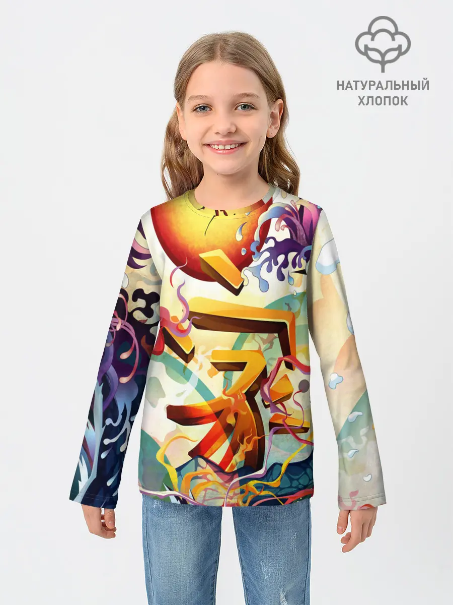 Детский лонгслив / Dsquared tatoo