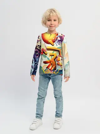 Детский лонгслив / Dsquared tatoo