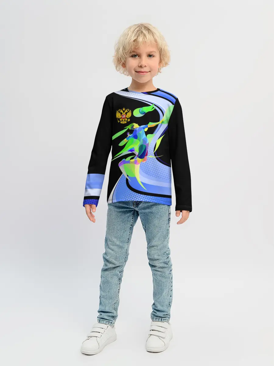 Детский лонгслив / Волейбол | Россия