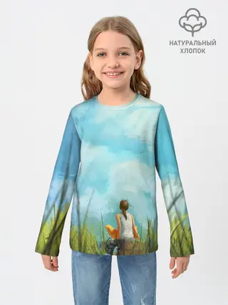 Детский лонгслив / Cloud ART