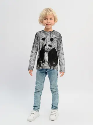 Детский лонгслив / Грустная Панда