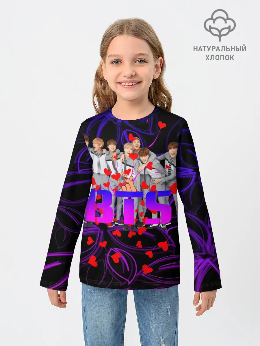 Детский лонгслив / BTS | Бойбенд