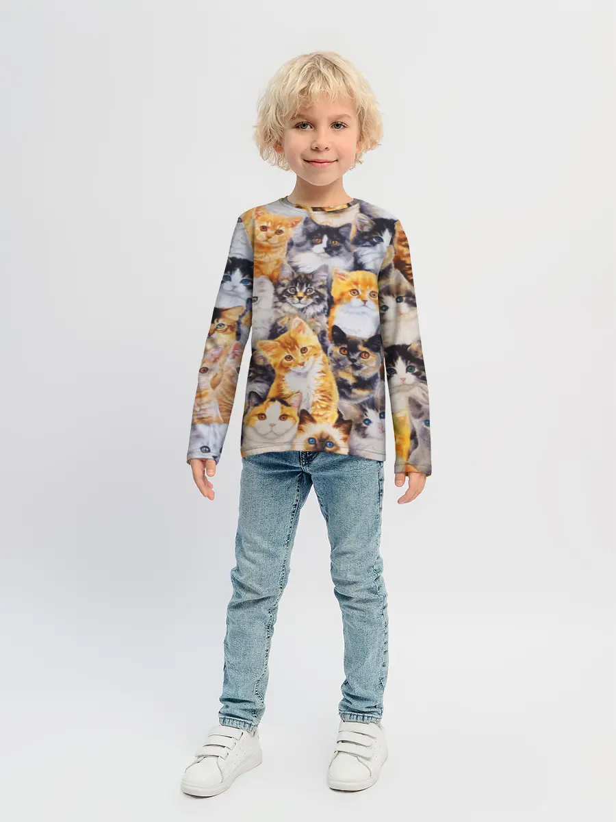 Детский лонгслив / КОТЯТКИ