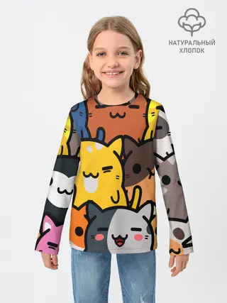 Детский лонгслив / КОТЕЙКИ