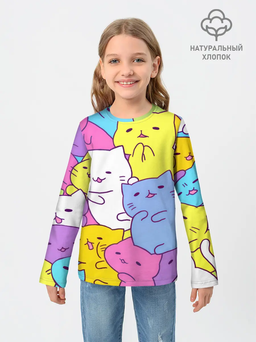 Детский лонгслив / МИЛЫЕ КОТЯТКИ