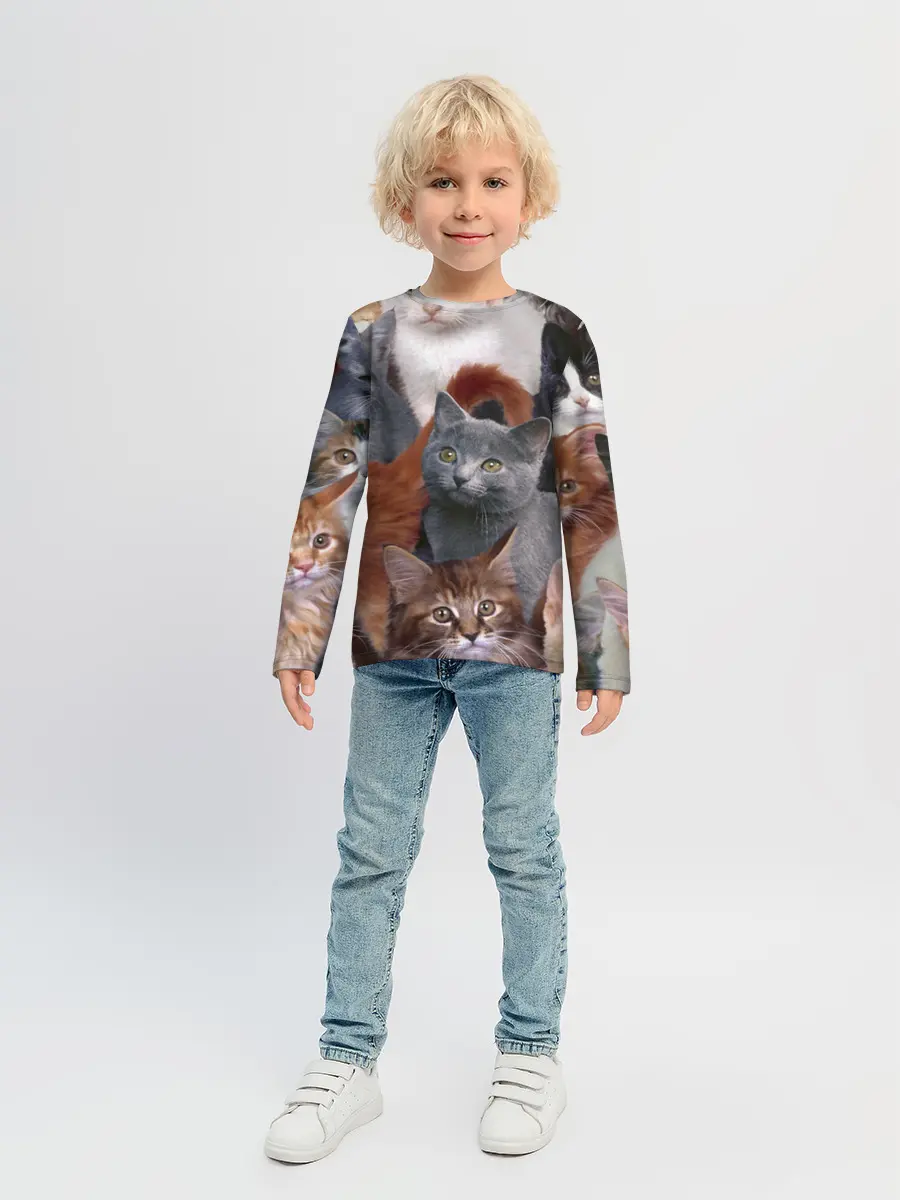 Детский лонгслив / КОТЯТКИ