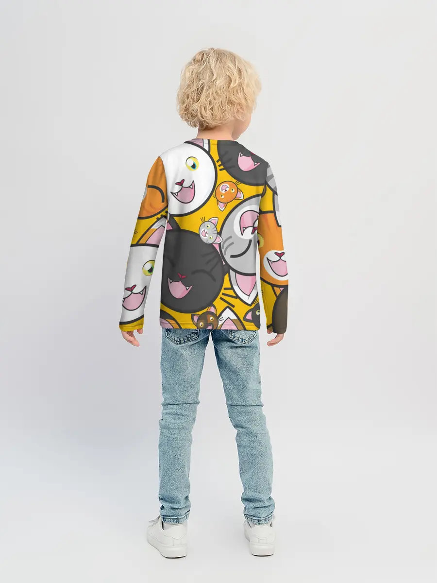 Детский лонгслив / КОТЫ