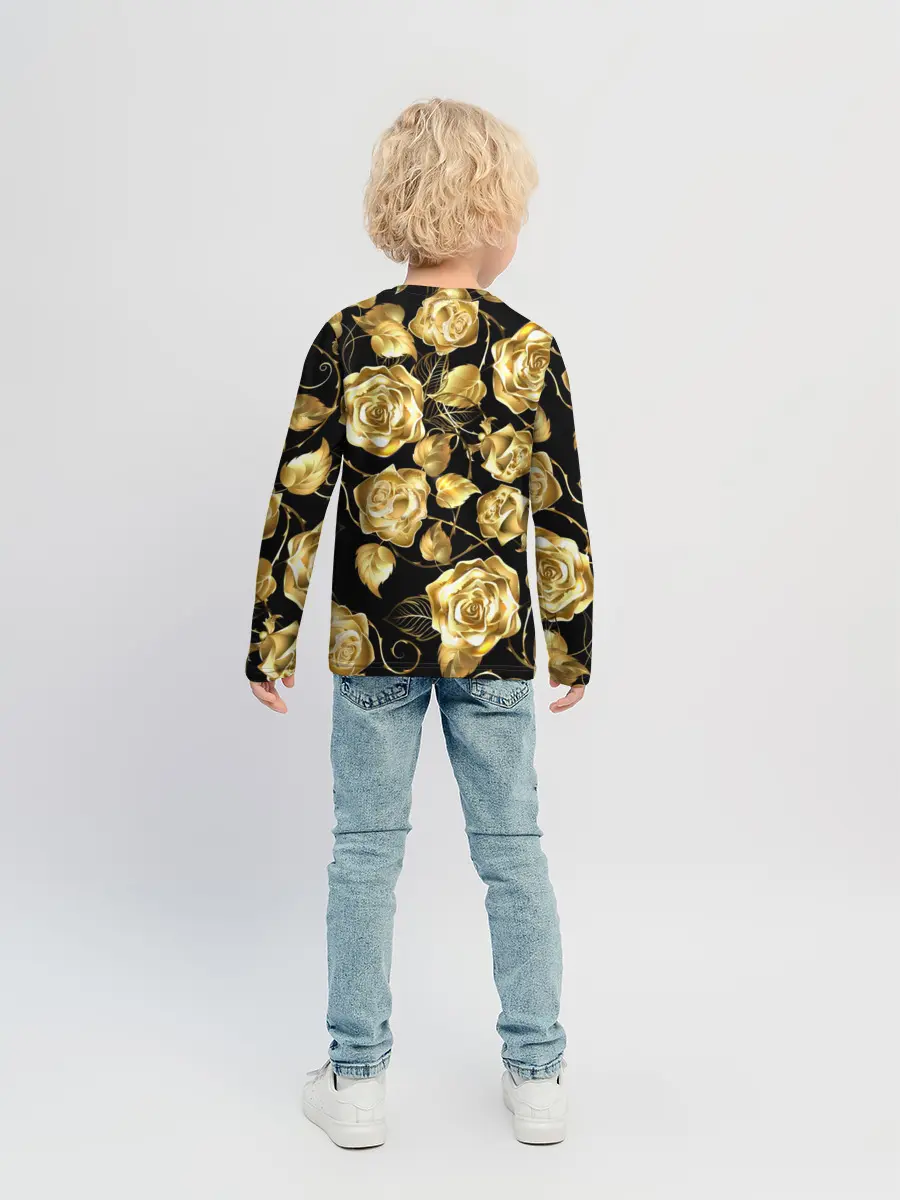 Детский лонгслив / Golden Roses
