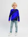 Детский лонгслив / Blue and Black