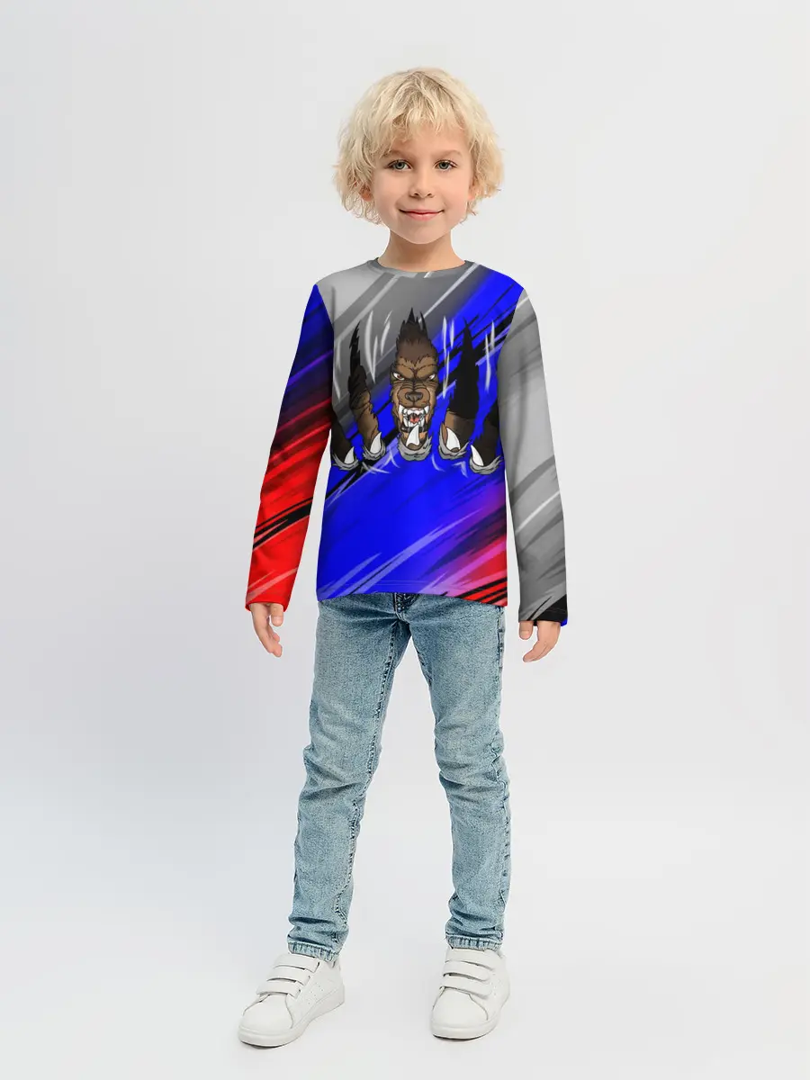 Детский лонгслив / Русский Медведь