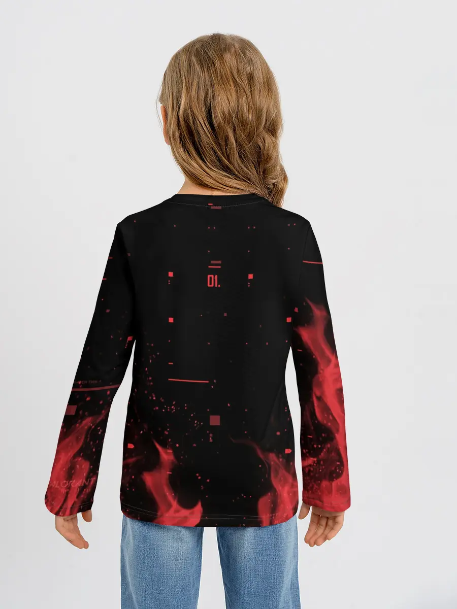 Детский лонгслив / VALORANT SOVA