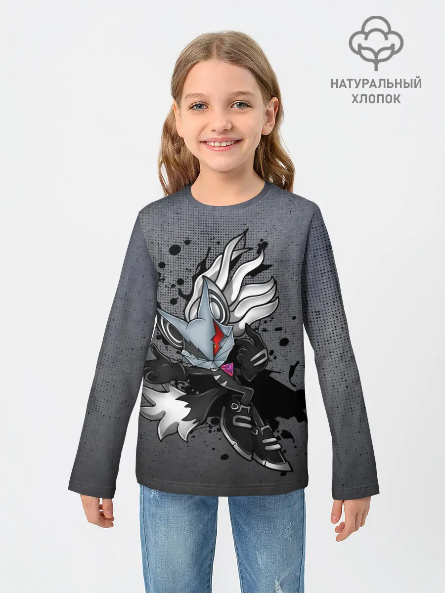 Детский лонгслив / Cat Sonic