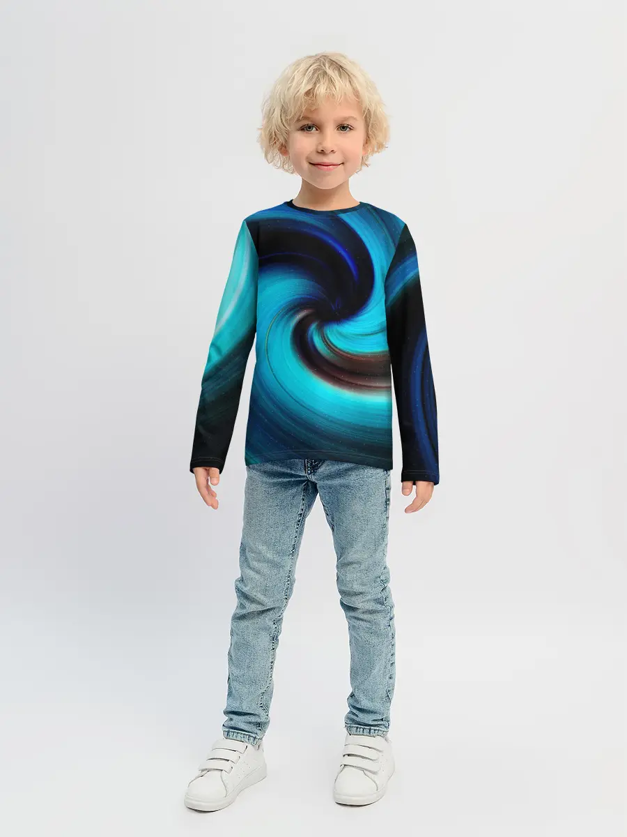 Детский лонгслив / BLUE HOLE | SPACE