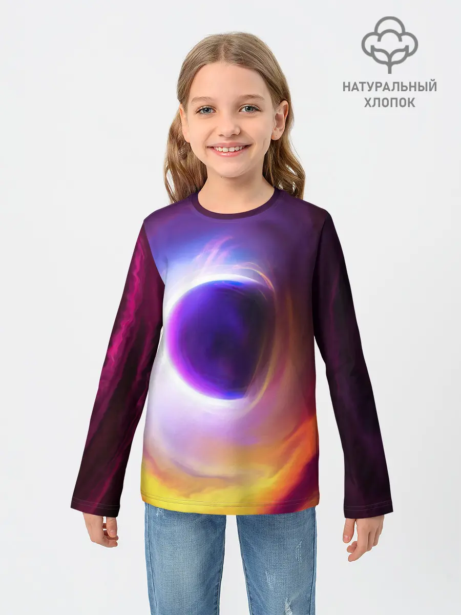 Детский лонгслив / ЧЁРНАЯ ДЫРА