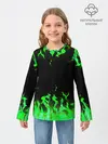 Детский лонгслив / GREEN FIRE | ОГОНЬ