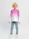 Детский лонгслив / Паттерн розовый джоджо