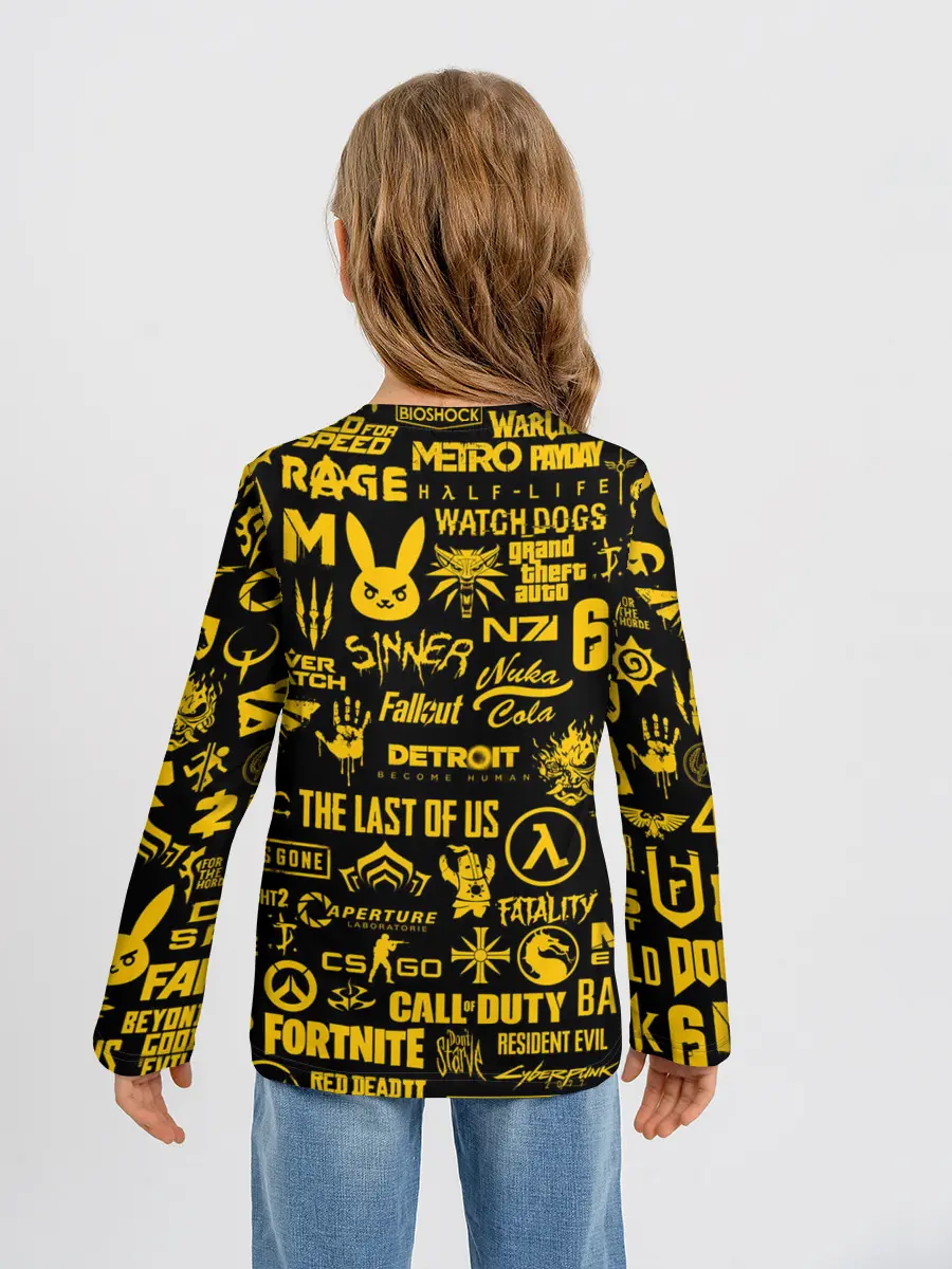 Детский лонгслив / ЛОГОТИПЫ ИГР