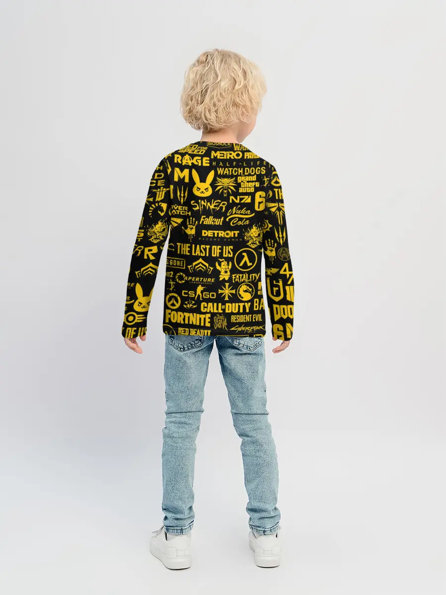 Детский лонгслив / ЛОГОТИПЫ ИГР