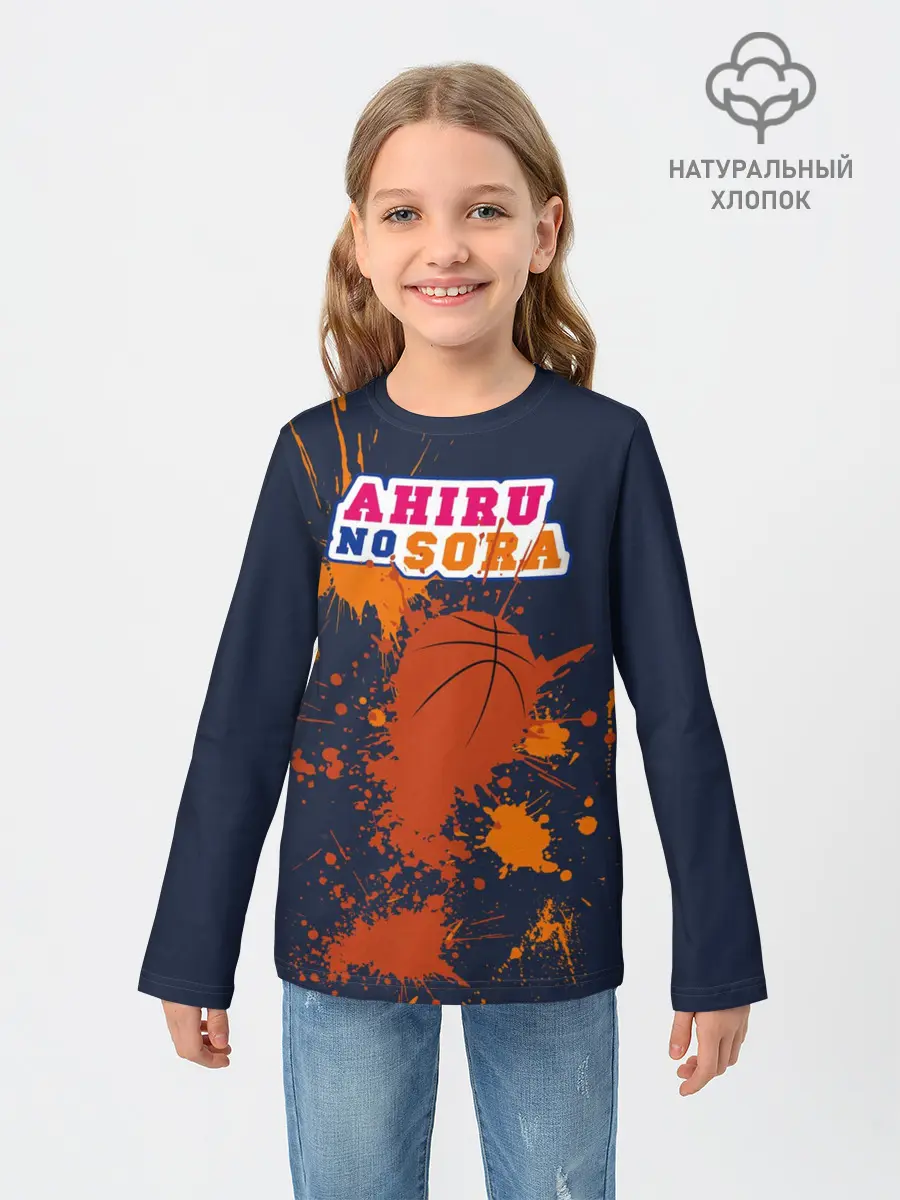 Детский лонгслив / Ahiru no Sora