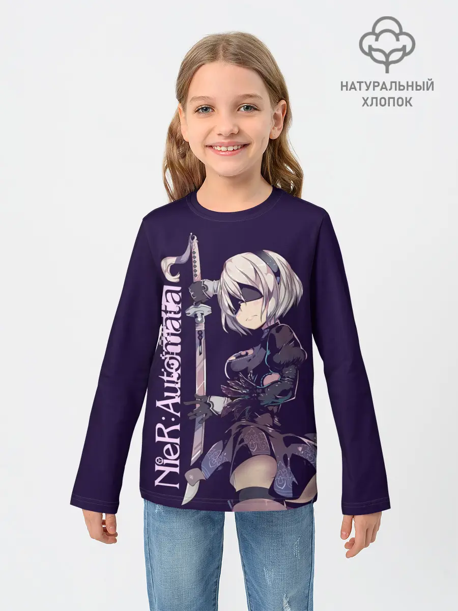 Детский лонгслив / Nier Automata
