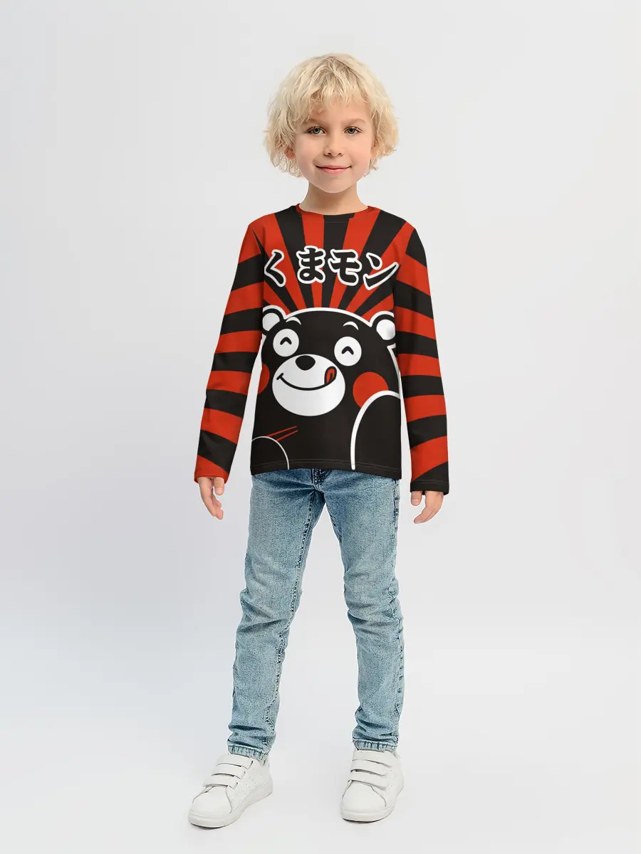 Детский лонгслив / Kumamon довольный