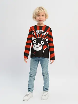 Детский лонгслив / Kumamon довольный