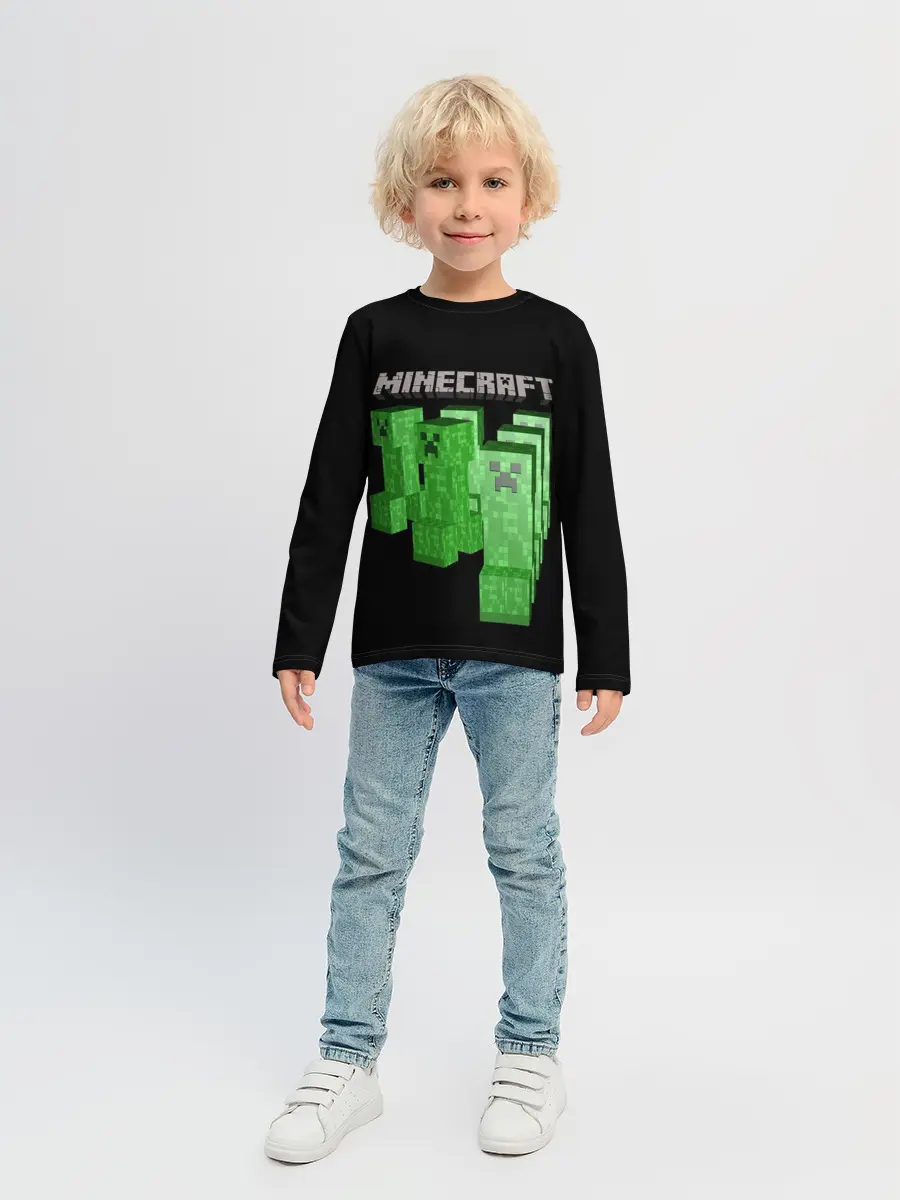 Детский лонгслив / MINECRAFT CREEPER