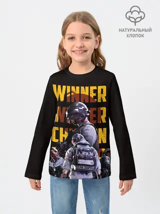 Детский лонгслив / PUBG | Winner Chicken