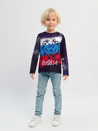 Детский лонгслив / Russia Bear