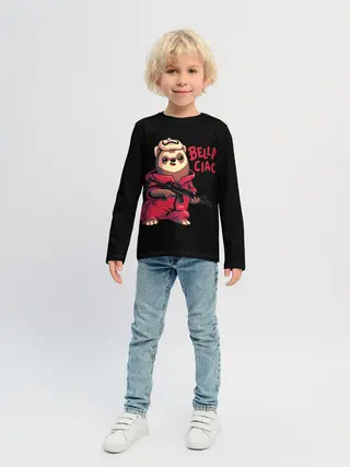 Детский лонгслив / Бумажный Дом