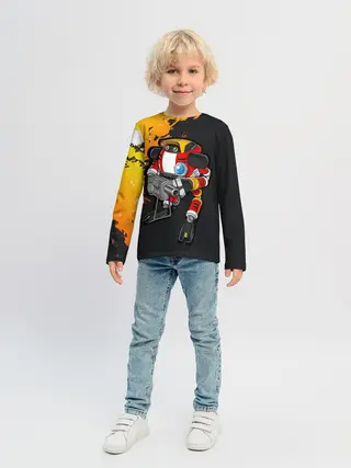 Детский лонгслив / Sonic. E-102 Гамма