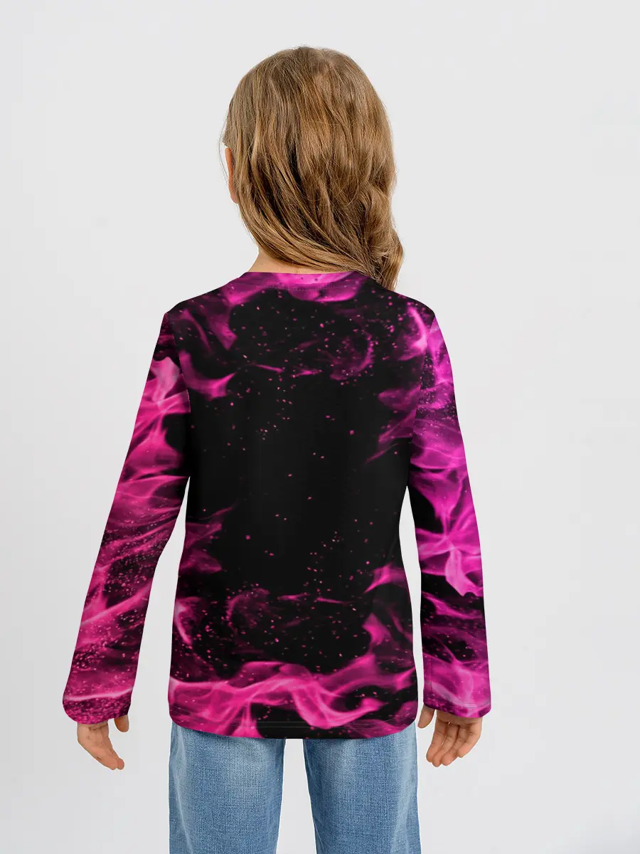 Детский лонгслив / ОГОНЬ НЕОН