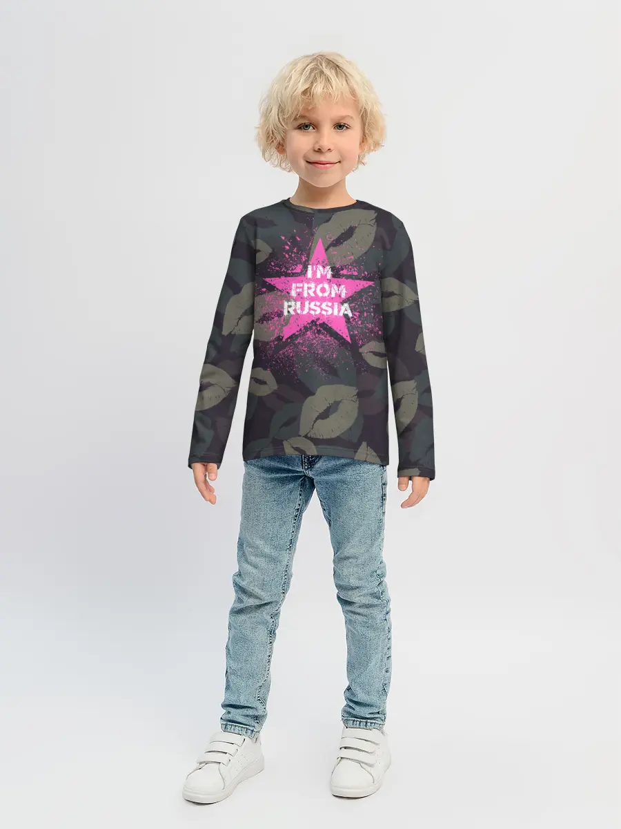 Детский лонгслив / Im from Russia